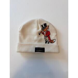 AKOO Off-White Beanie/ Dapper Fox Graphic